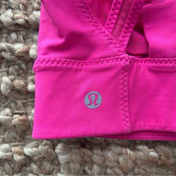 Lululemon Oxygen Bra & Pace Rival Skirt 13” Set – Hot Pink – Size 6 - Picture 7 of 16